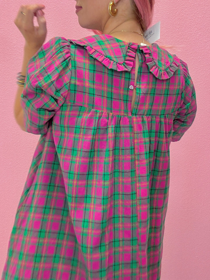 The Shelby Plaid Dress