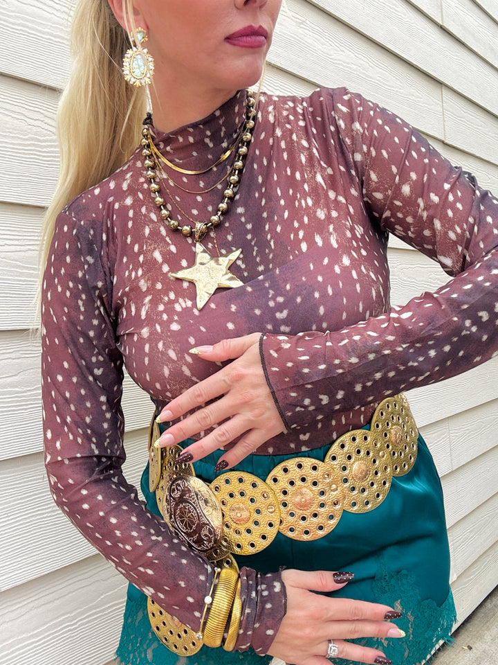 The Izzy Lace Mesh Layering Top