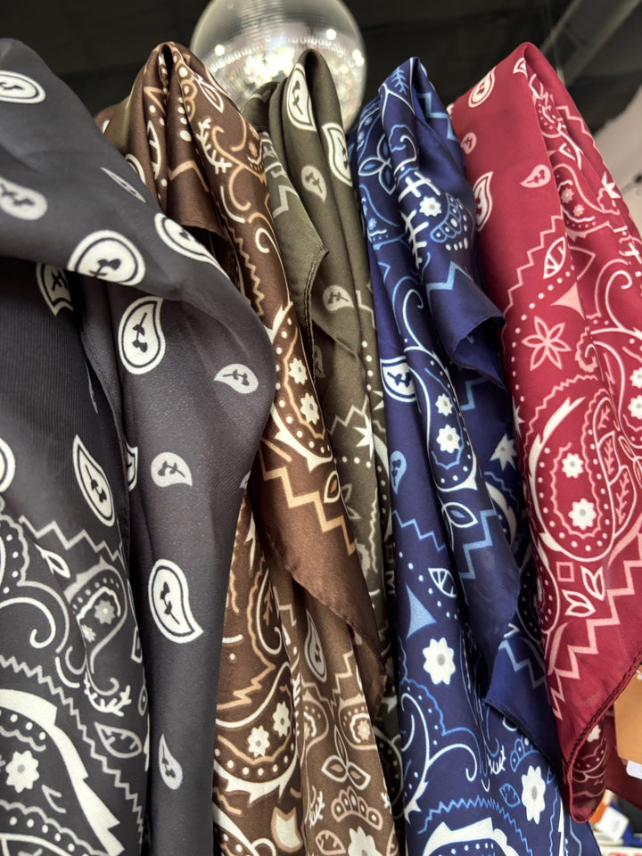 Retro Charm Paisley Scarf