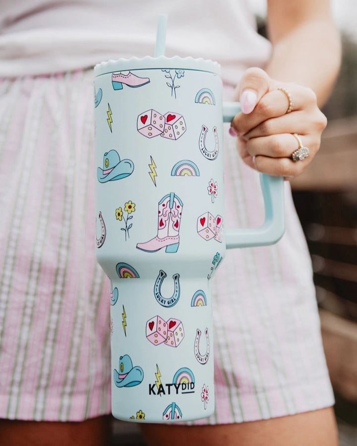 Lucky Girl Western Tumbler