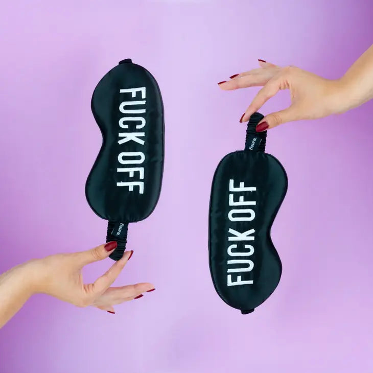 Fuck Off Black Sleep Mask