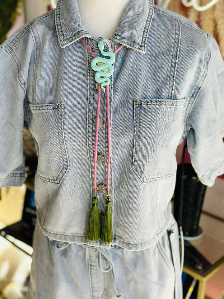 Strike Me Snake Tassel Bolo