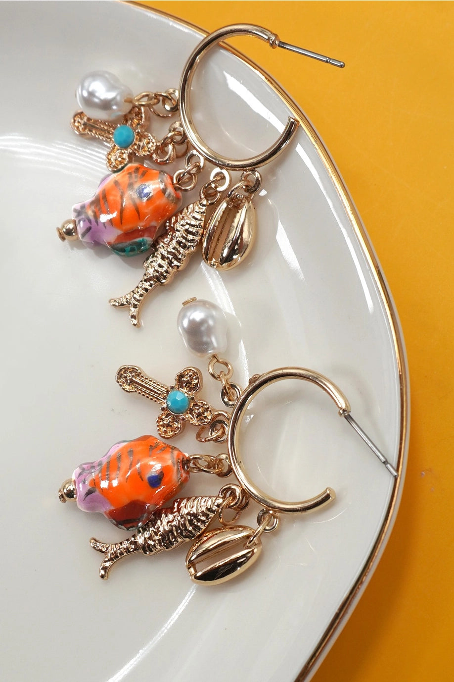 Ocean Charm Earrings