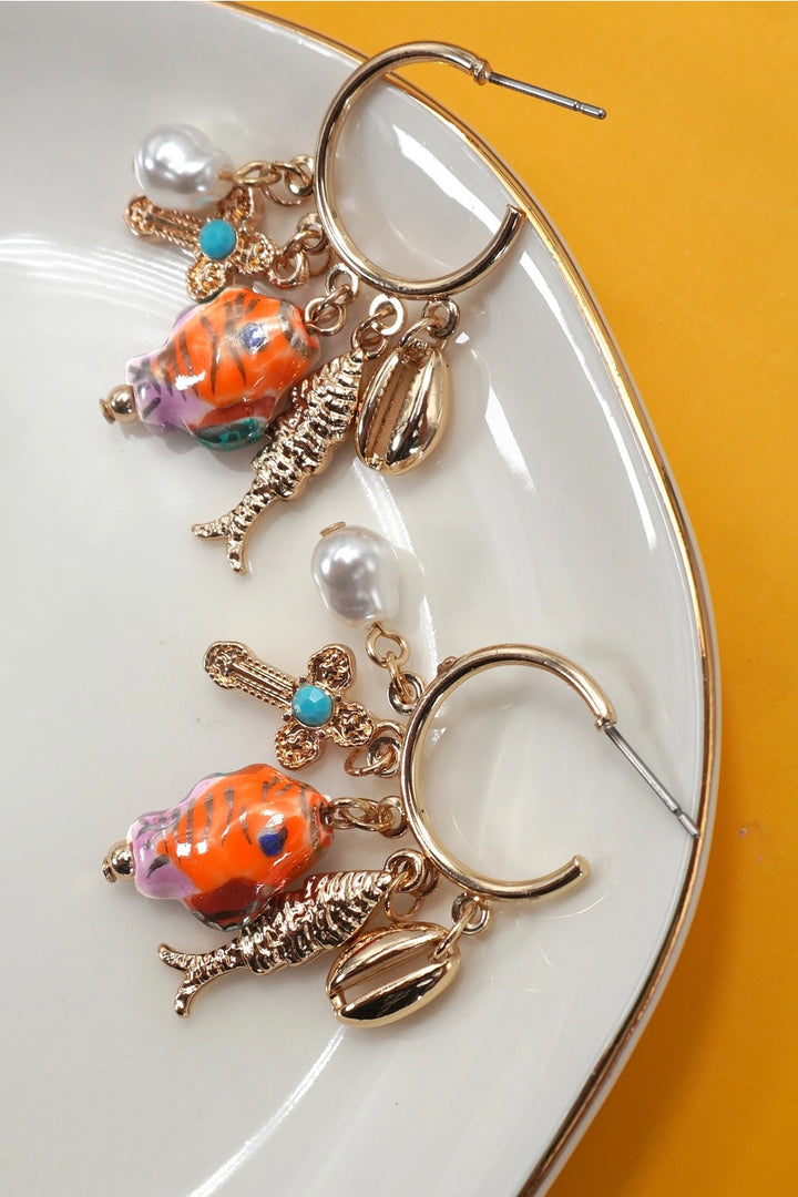 Ocean Charm Earrings