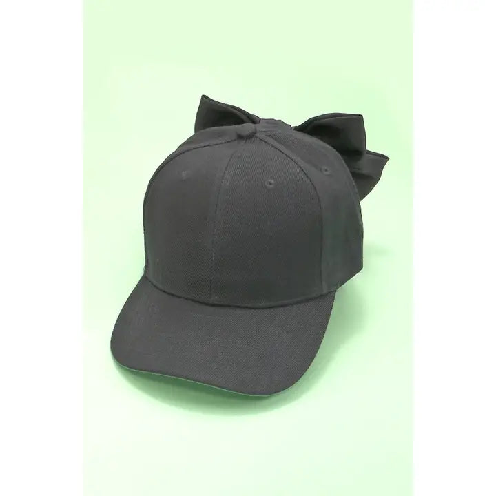Big Bow Ribbon Baseball Hat Cap
