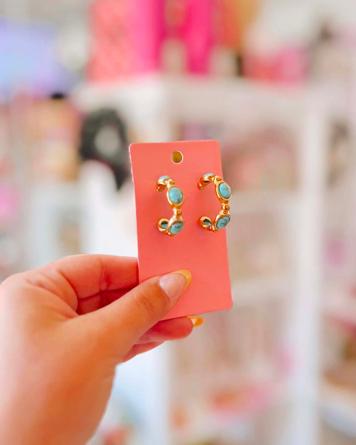 Golden Tide Bubble Hoops