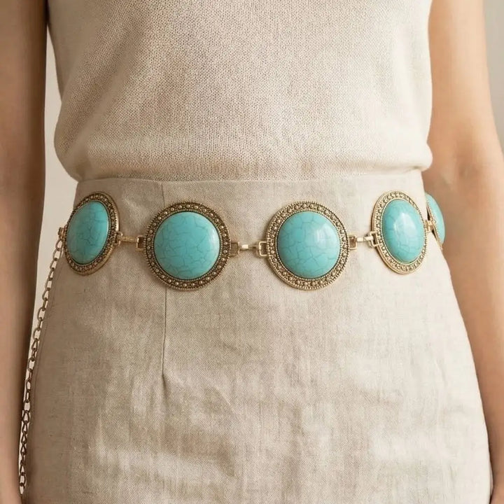 Turquoise Skies Concho Belt