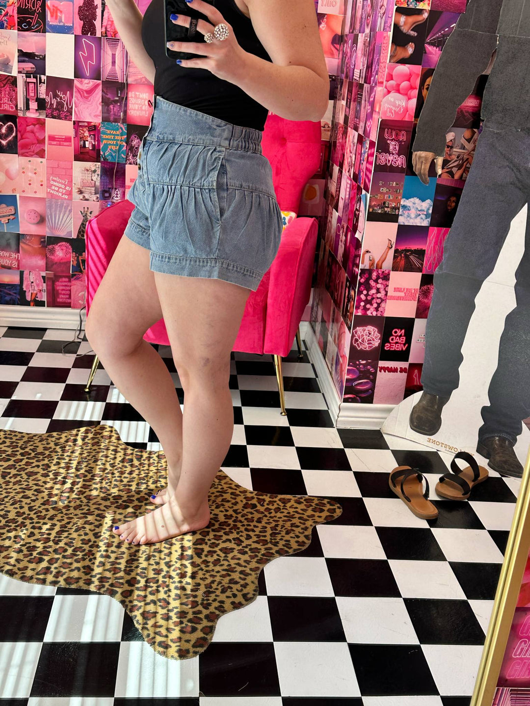 Powdered Tide Button Shorts