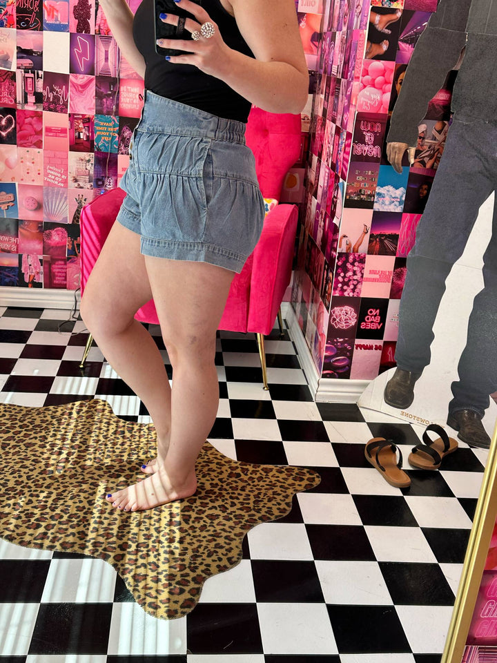 Powdered Tide Button Shorts