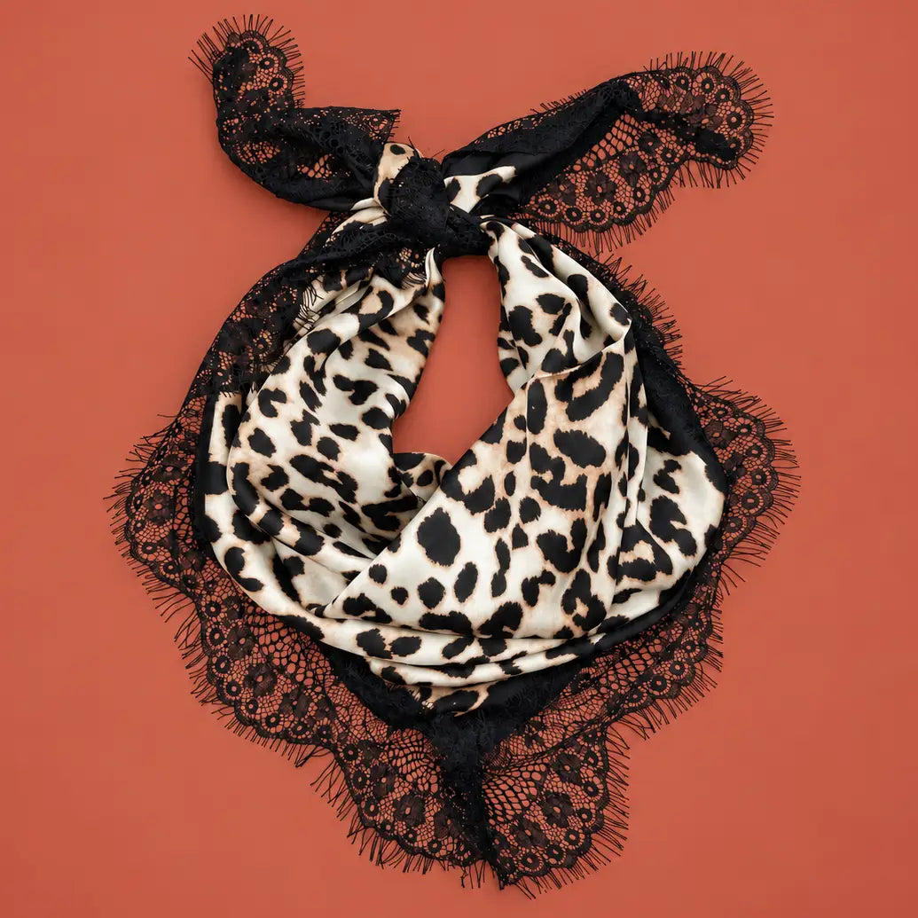 The Brooklyn Lace Trim Scarf