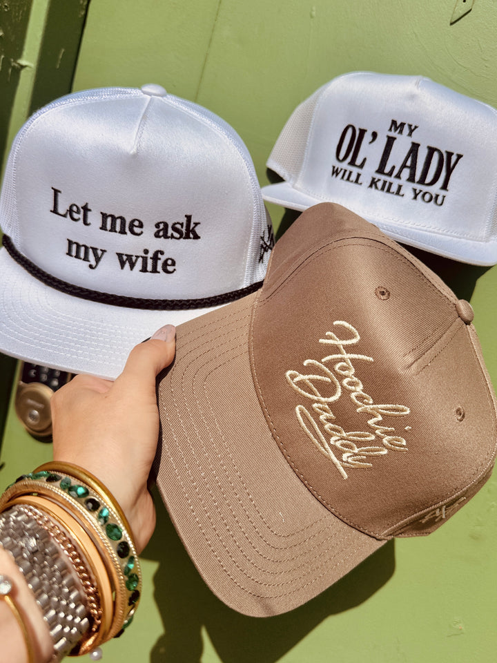 Let Me Ask My Wife Trucker Hat