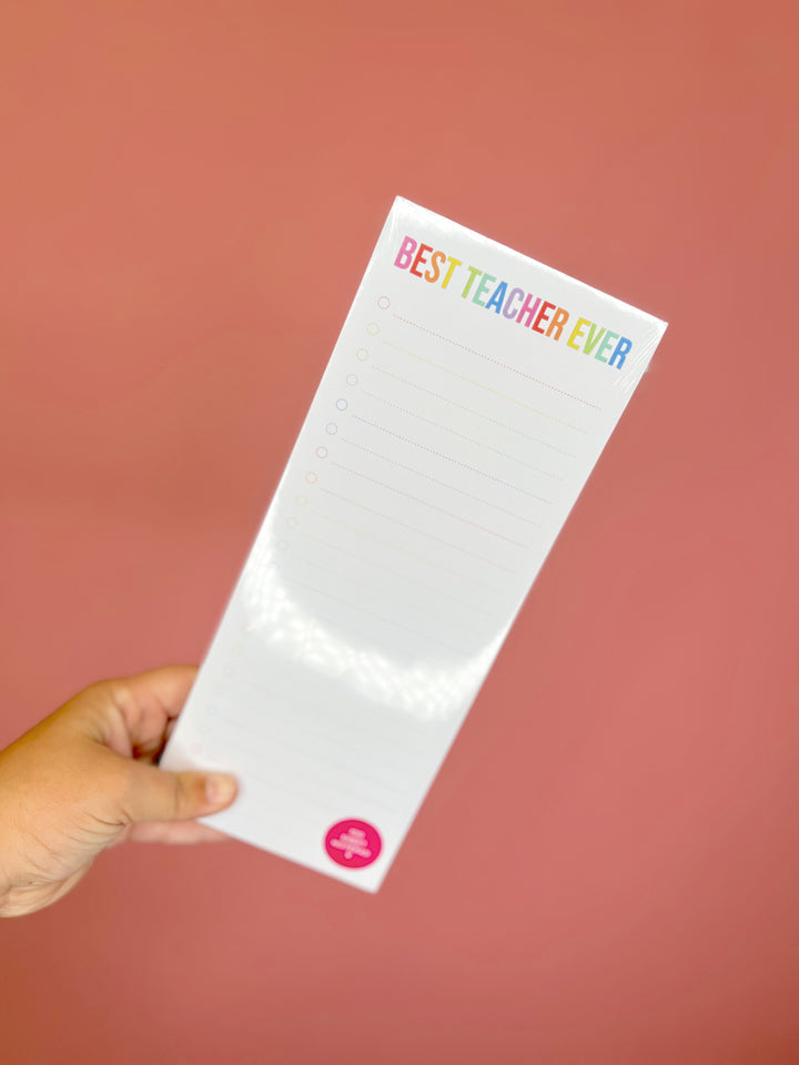 Best Teacher Ever Magnet Notepad