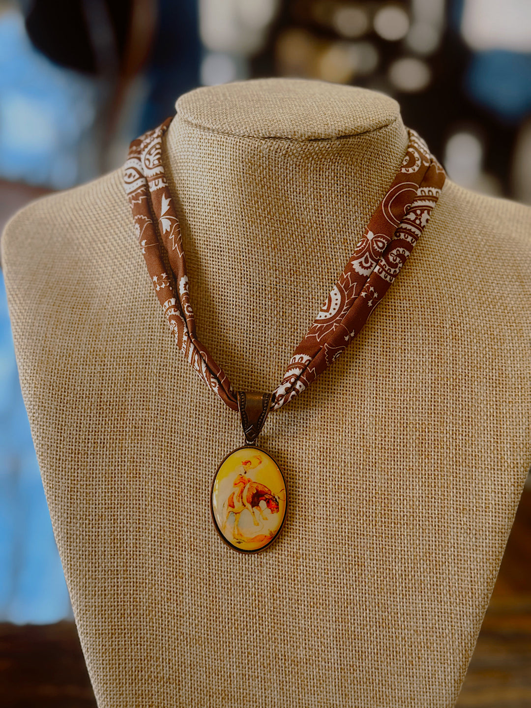 The Lady Cowgirl Bandana Necklace