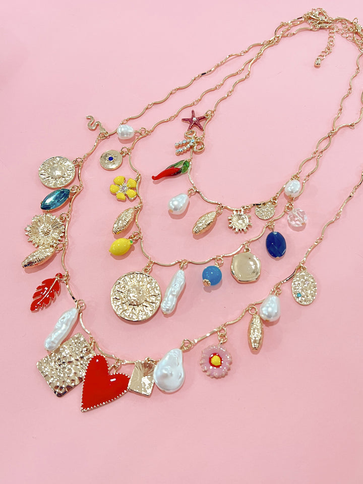 Summer Tropics Charm Necklace