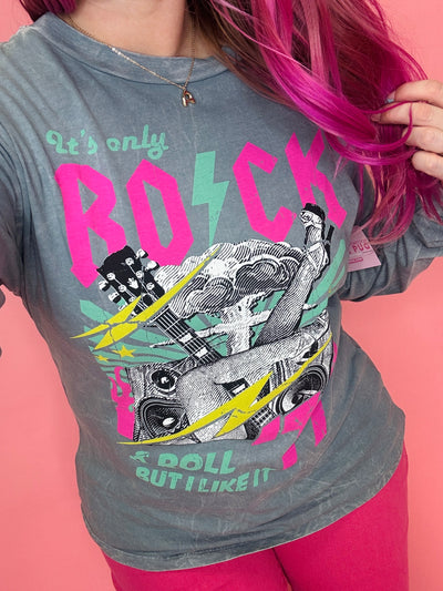 Rock N Roll Graphic Longsleeve Tee