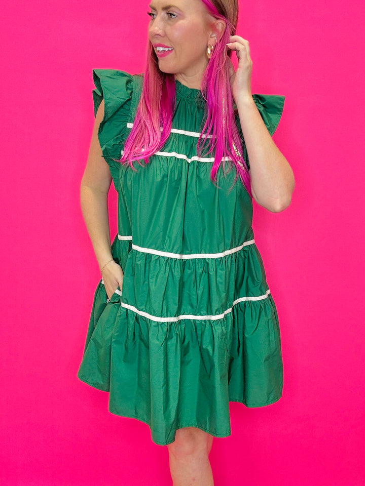 The Dallas Ruffle Sleeve Dress