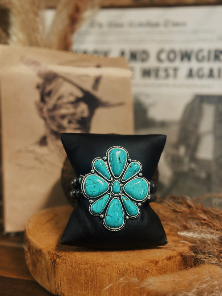 Desert Queen Turquoise Statement Bracelet