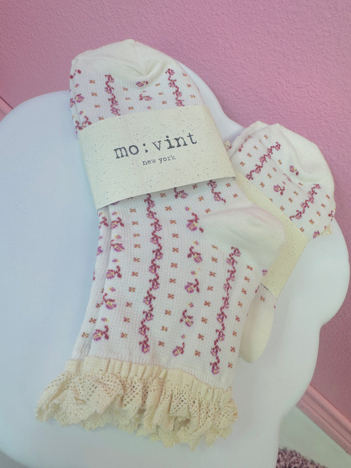 The Tina Lace Trim Sock