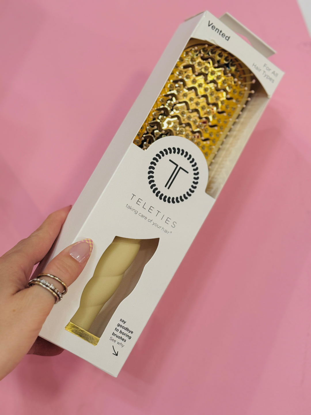 The Tan Vented Hair Brush