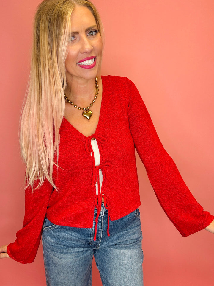 All Too Well Front Tie Cardigan