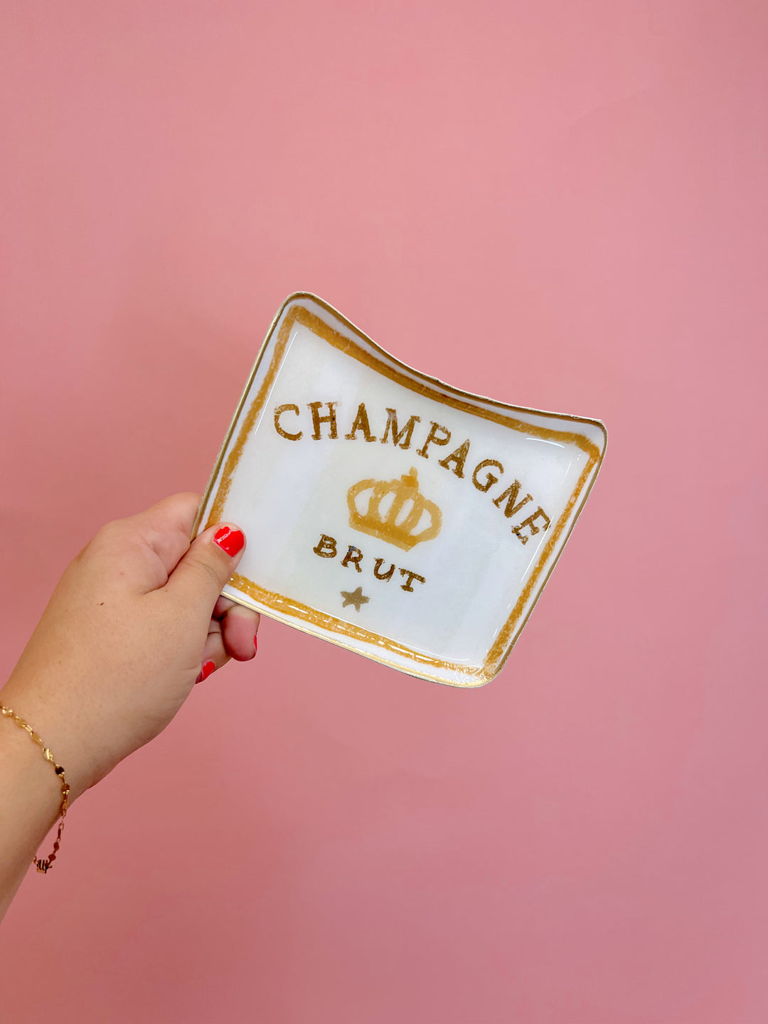 Champagne Metal Mini Tray