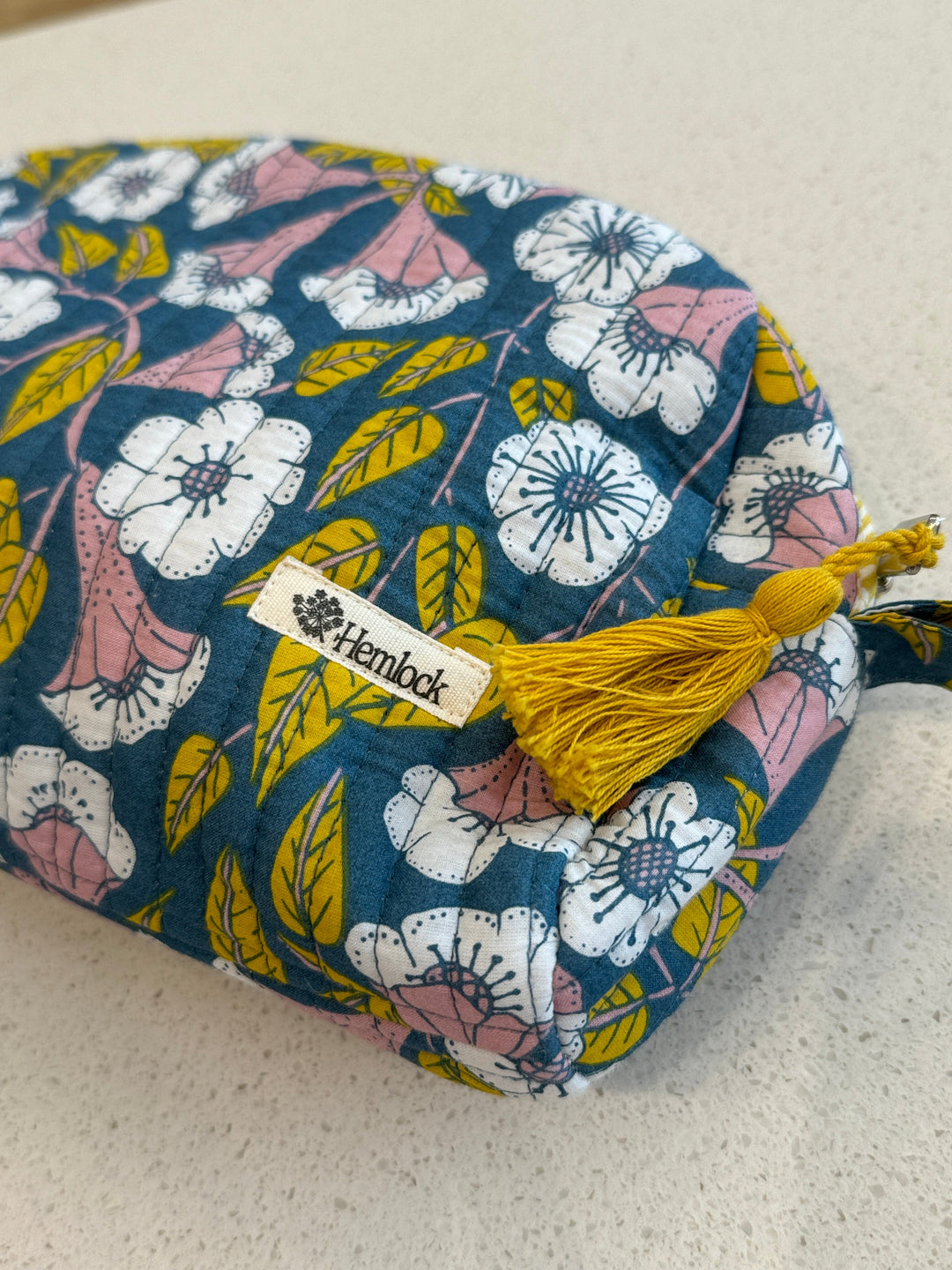 Evangeline Large Quilted Zipper Pouch