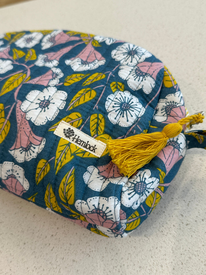 Evangeline Large Quilted Zipper Pouch