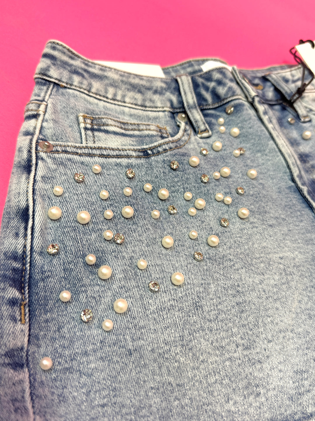 Shine On Denim Shorts