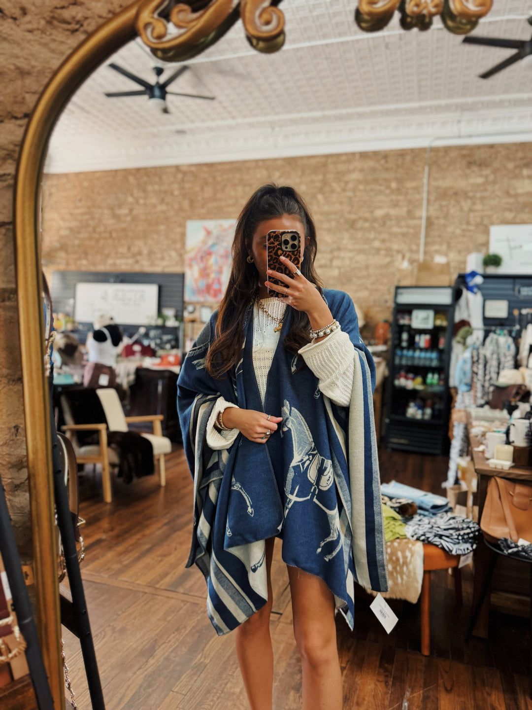 Ellie The Horse Blanket Shawl Wrap Scarf