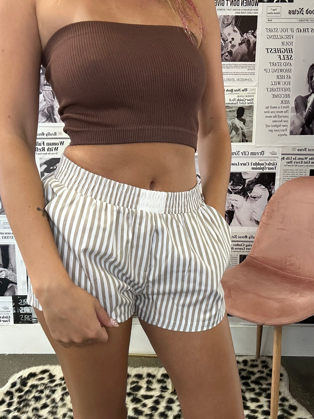 The Weekend Pinstripe Boxer Shorts