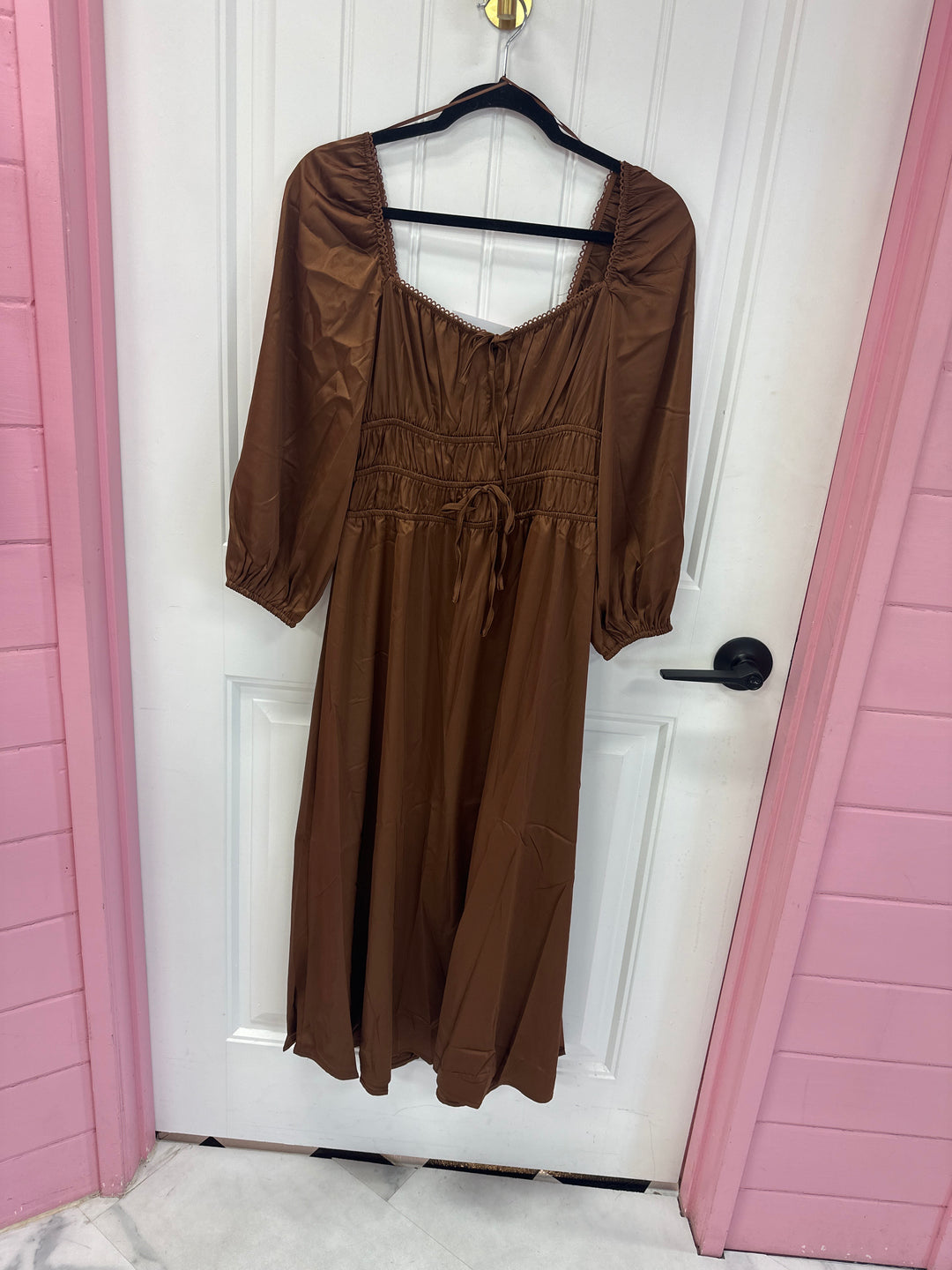 Cold Brew Satin Dress