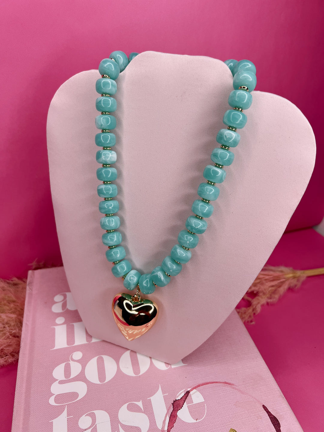 Ocean Heart Bubble Necklace