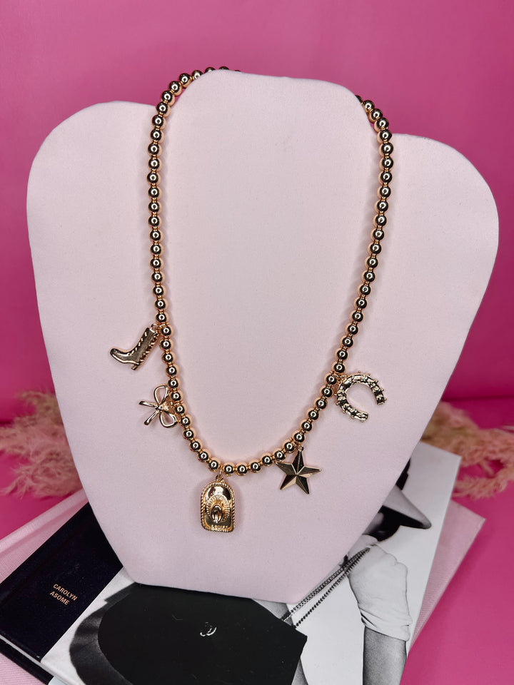 Lucky Rodeo Charm Necklace