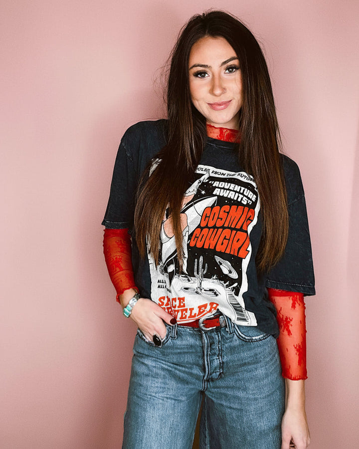 Cosmic Cowgirl Graphic Tee