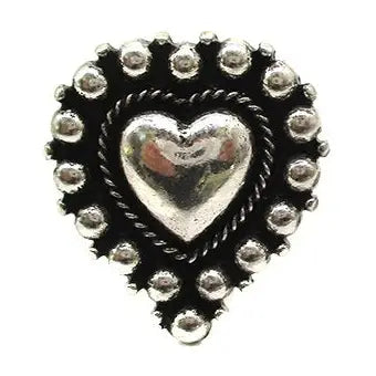 Bubble Heart Cuff Ring