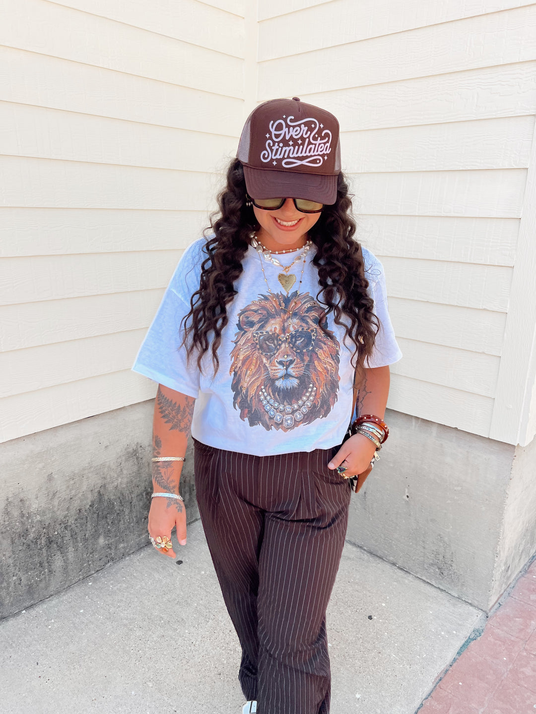 Roar & Radiance Lion Rhinestone Tee