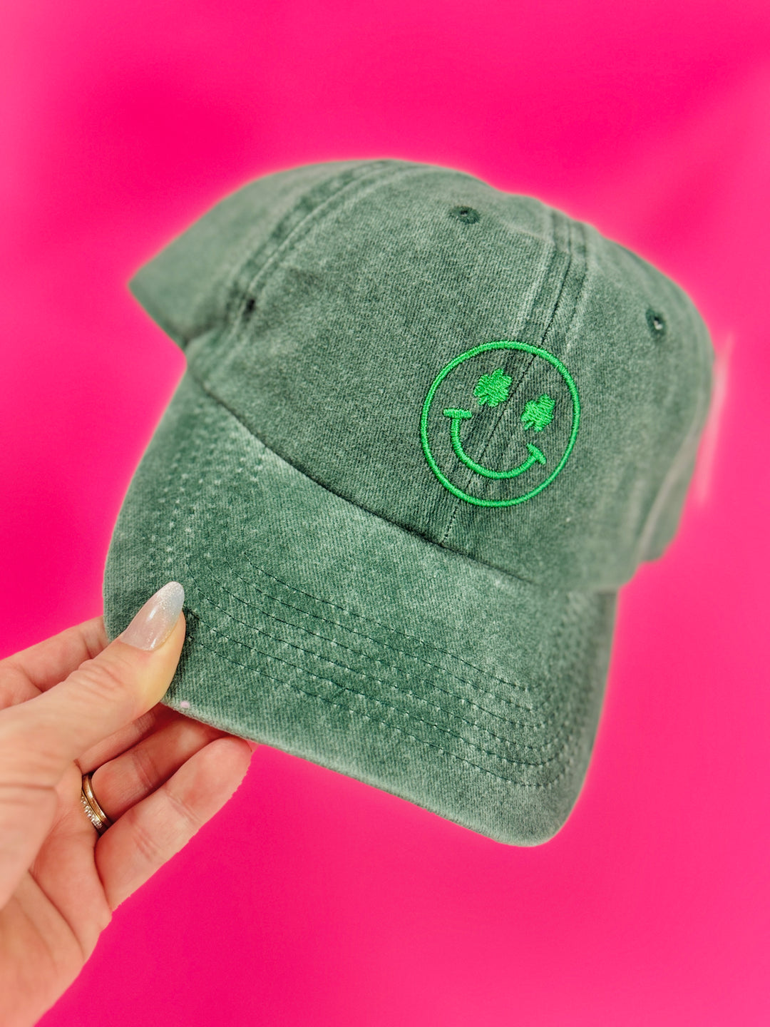 Clover Happy Face Hat