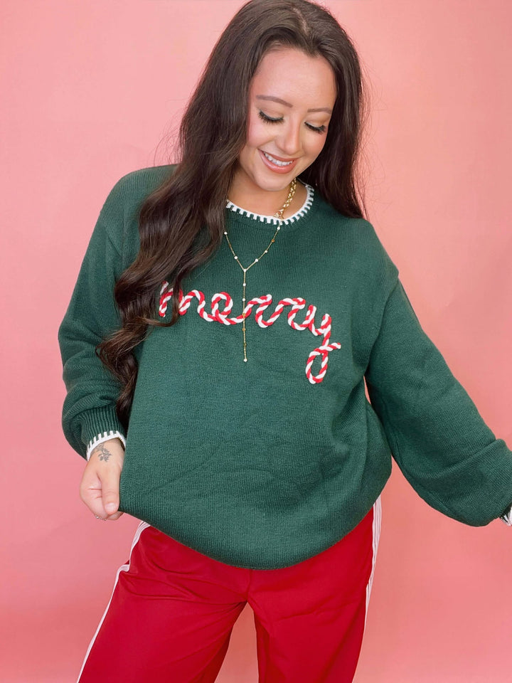 The Merry Embroidered Sweater