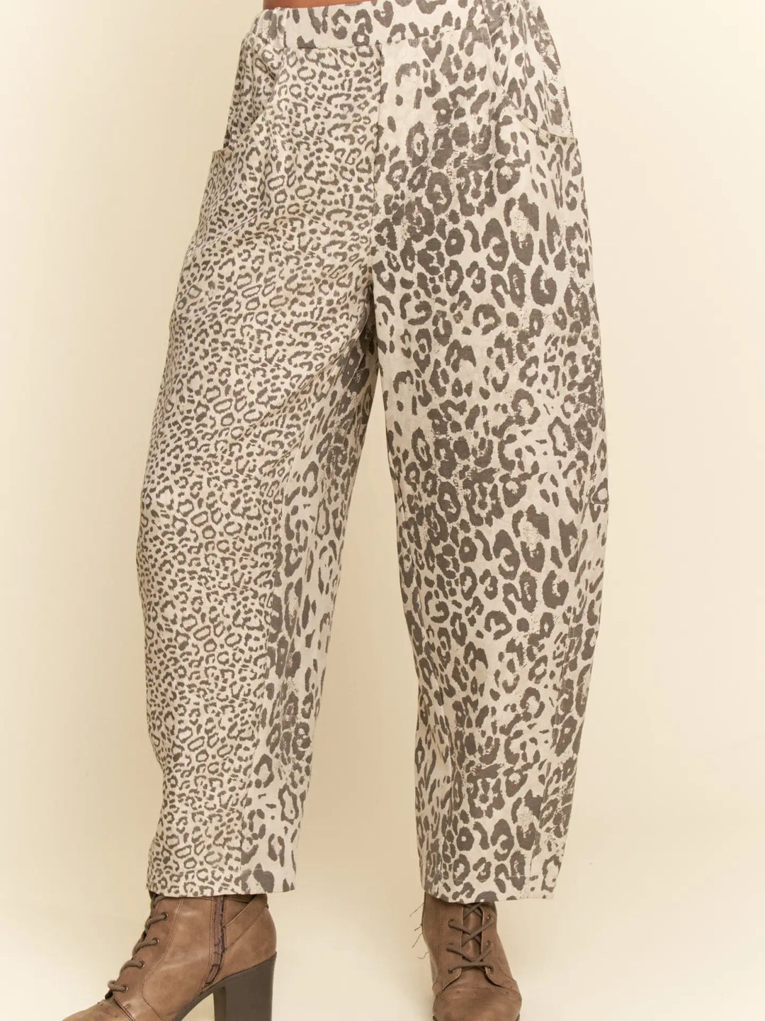 The Leopard Lounge Barrel Pants