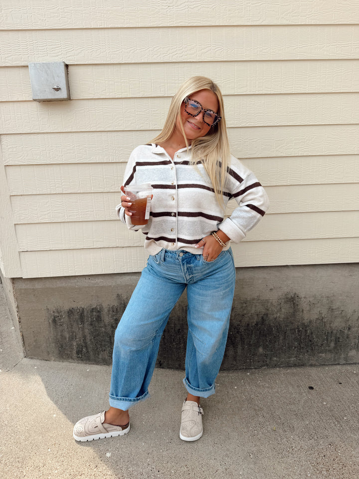 Nantucket Stripe Cardigan