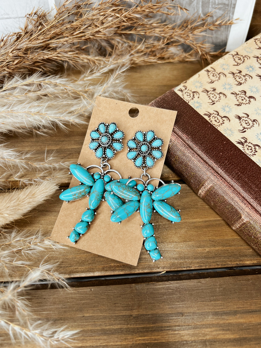Lorelei Turquoise Dragonfly Earrings