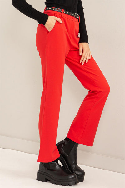 So Classic Red Dress Pants