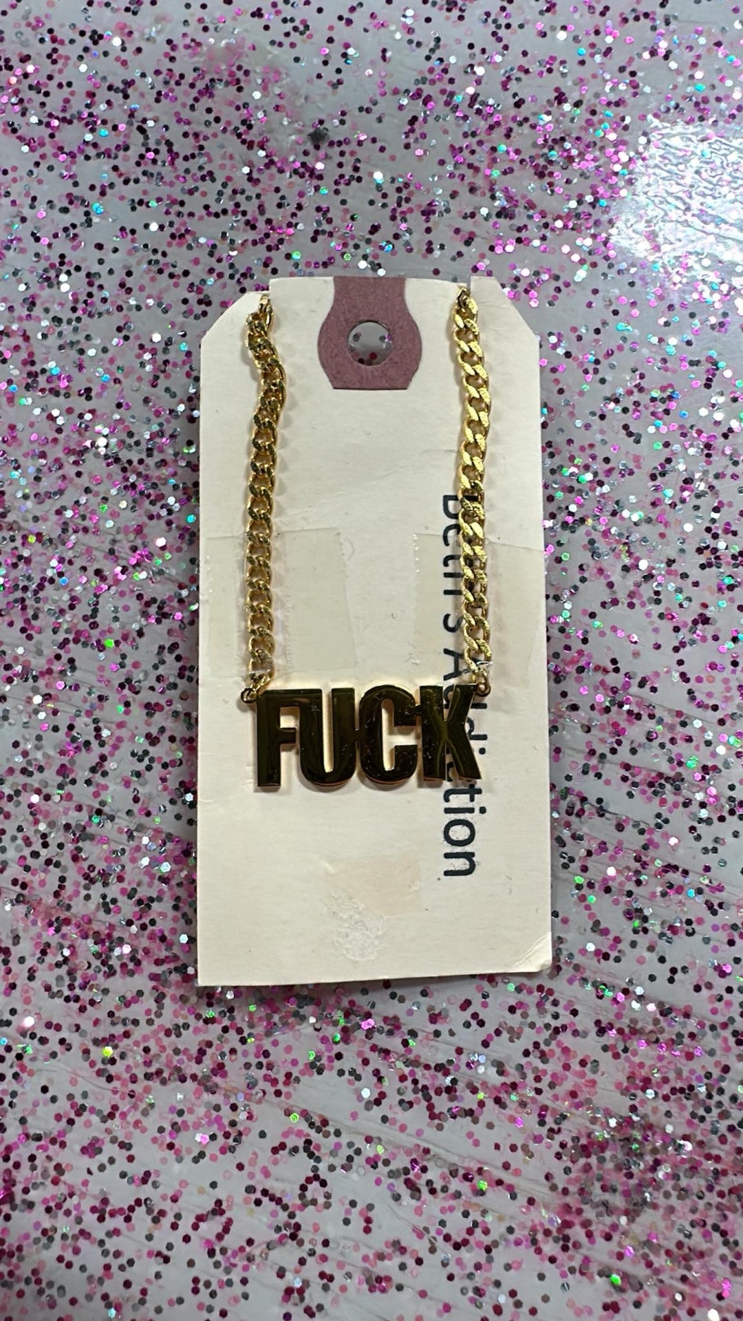 Fuck Gold Necklace
