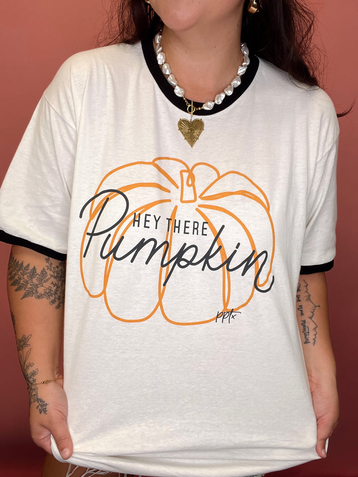 Hey There Pumpkin Ringer Tee