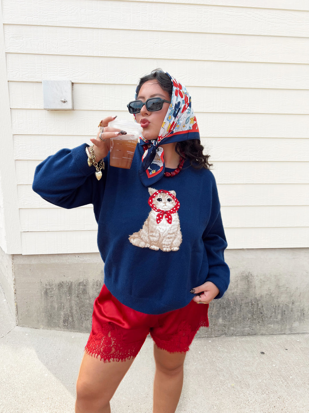 Midnight Meow Cat Sweater