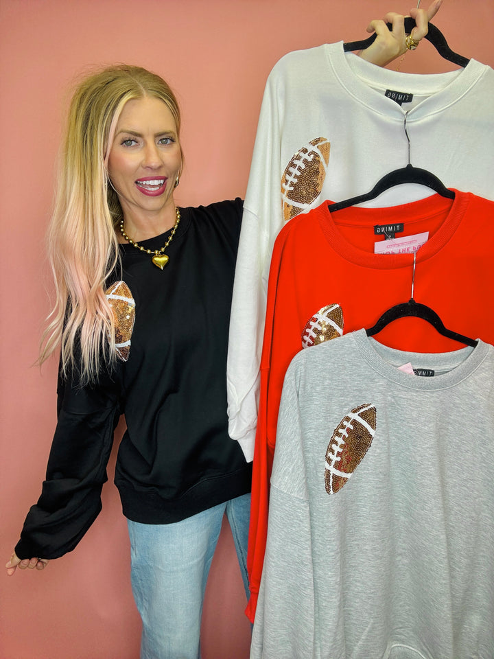 Game Day Football Crewneck Sweater