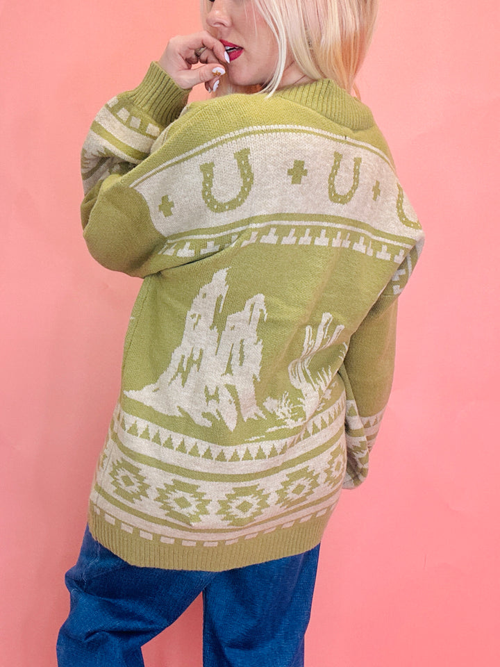 The Evelyn Western Cardigan