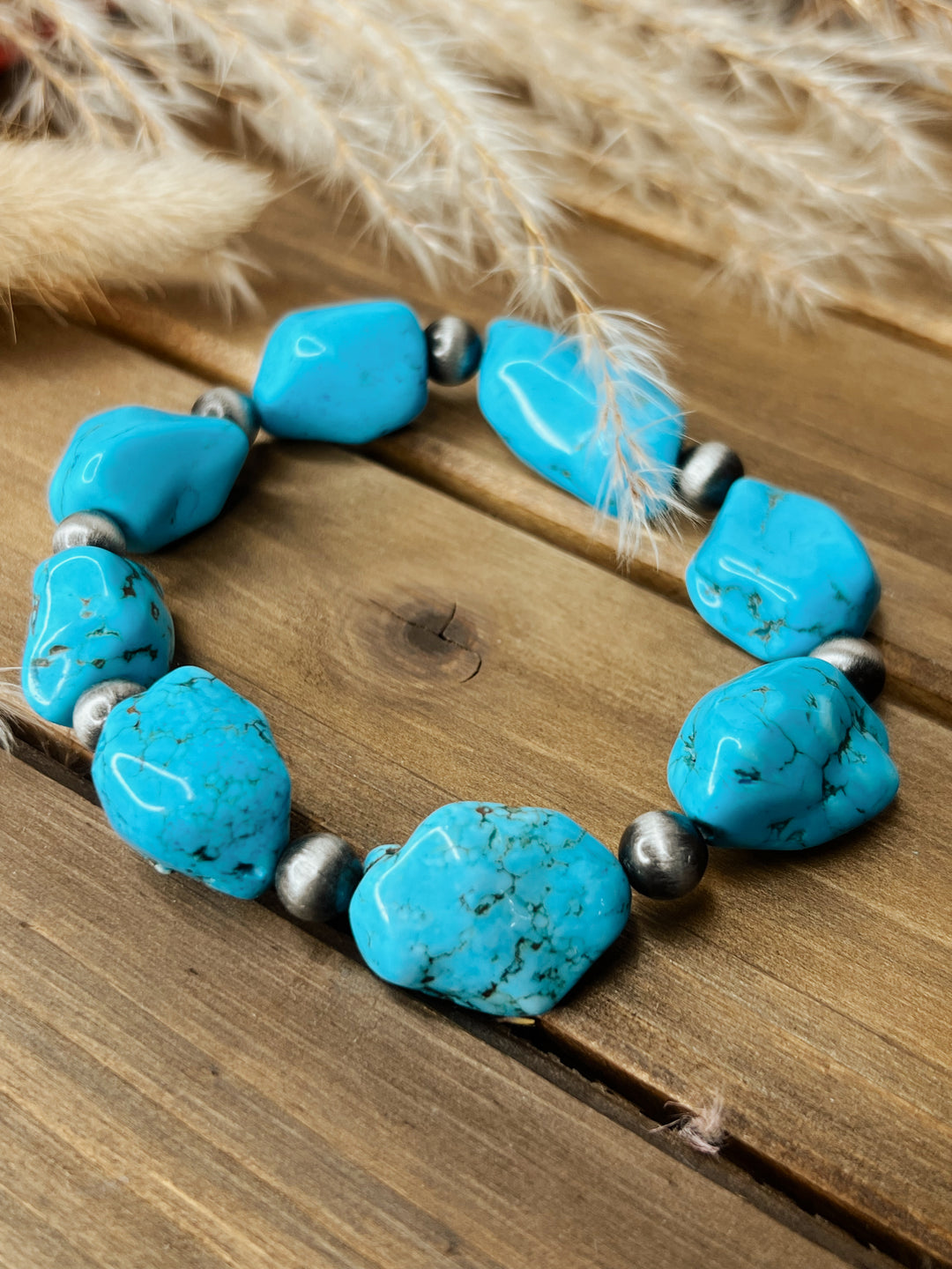 Chunky Turquoise Bracelet