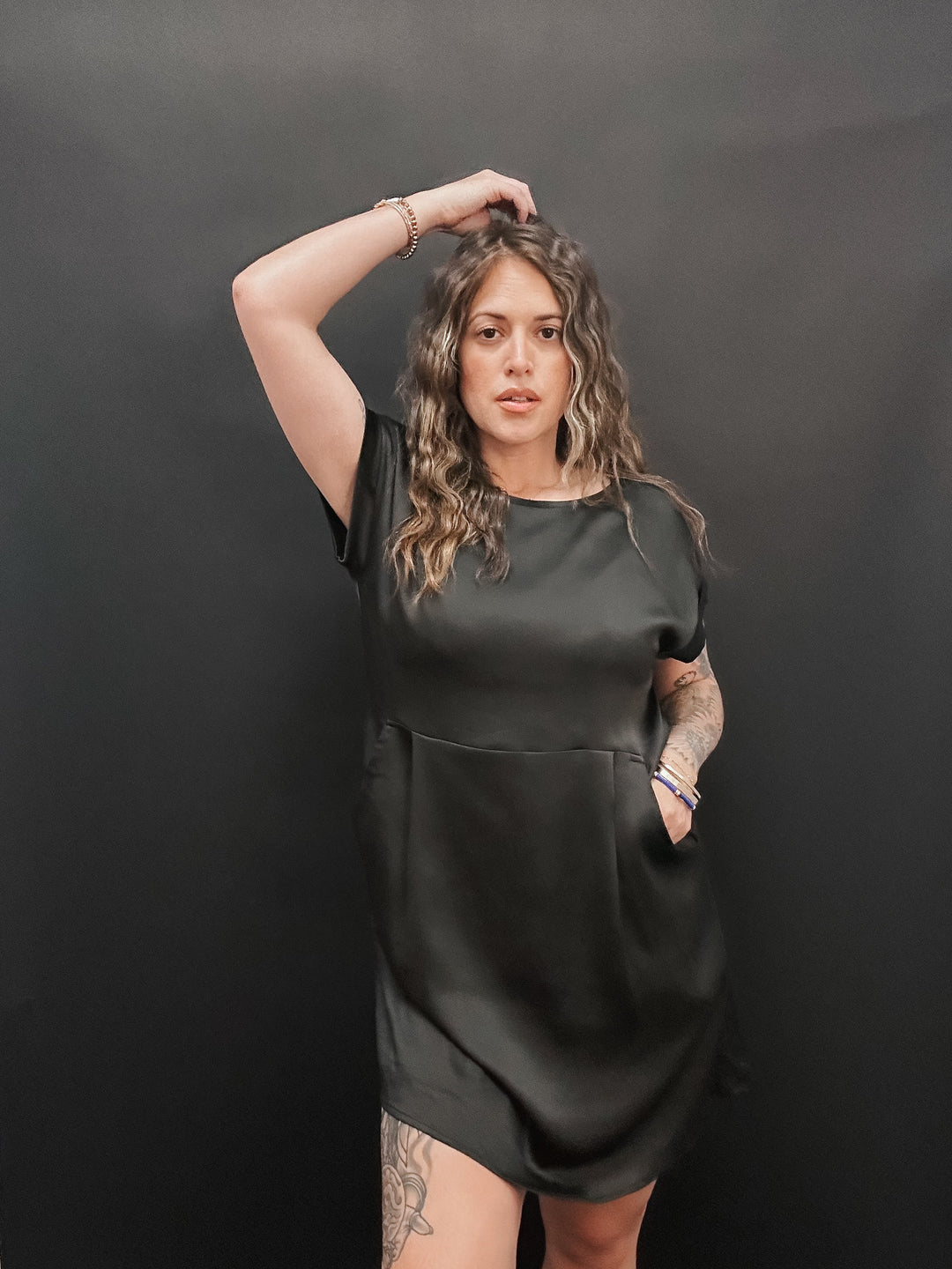 The Erren Satin Mini Dress