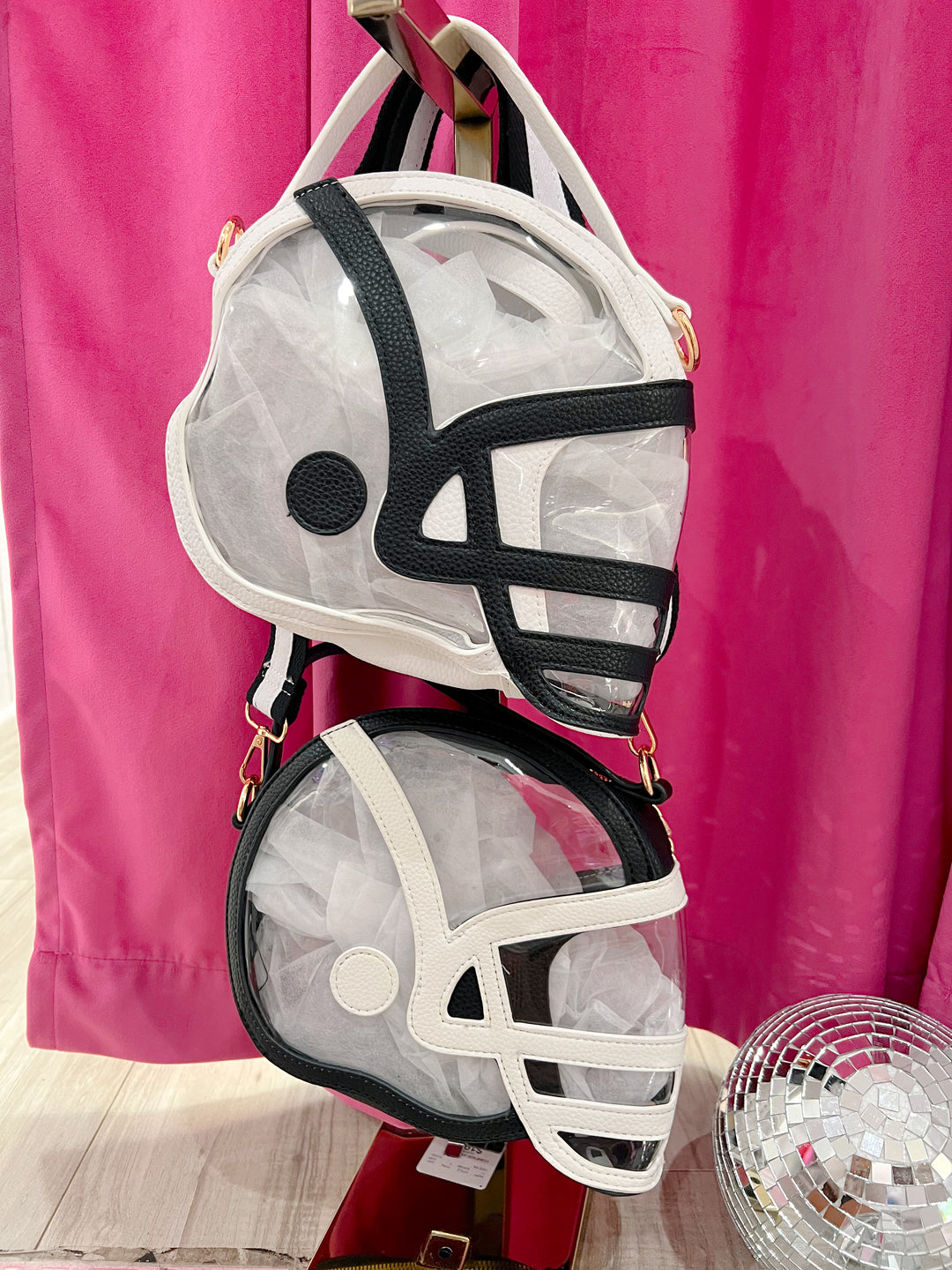 Clear Football Helmet Crossbody Bag
